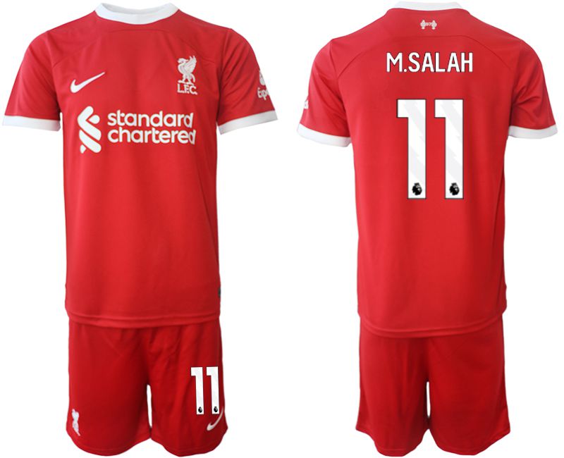 Men 2023-2024 Club Liverpool home red 11 Soccer Jersey